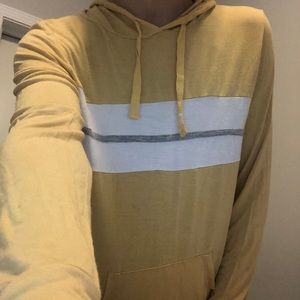 yellow lightweight hoodie